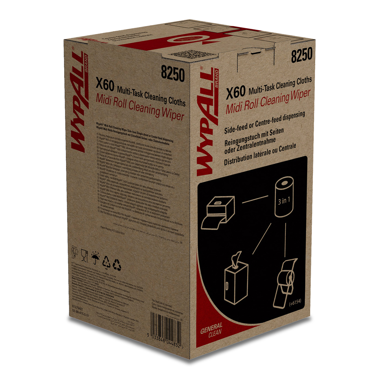 WypAll® X60 Wischtücher - Midi Roll / Blau