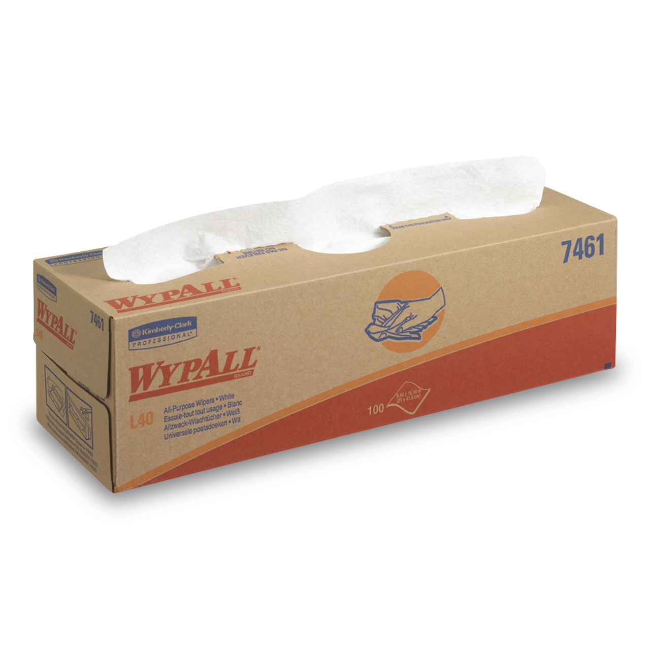 WypAll® L40 Wischtücher - Zupfbox / Weiss