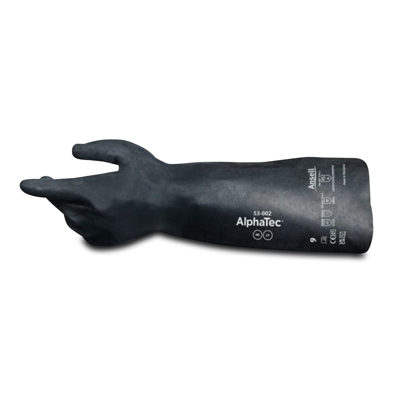 AlphaTec® 53-002 Neopren-Handschuhe Schwarz