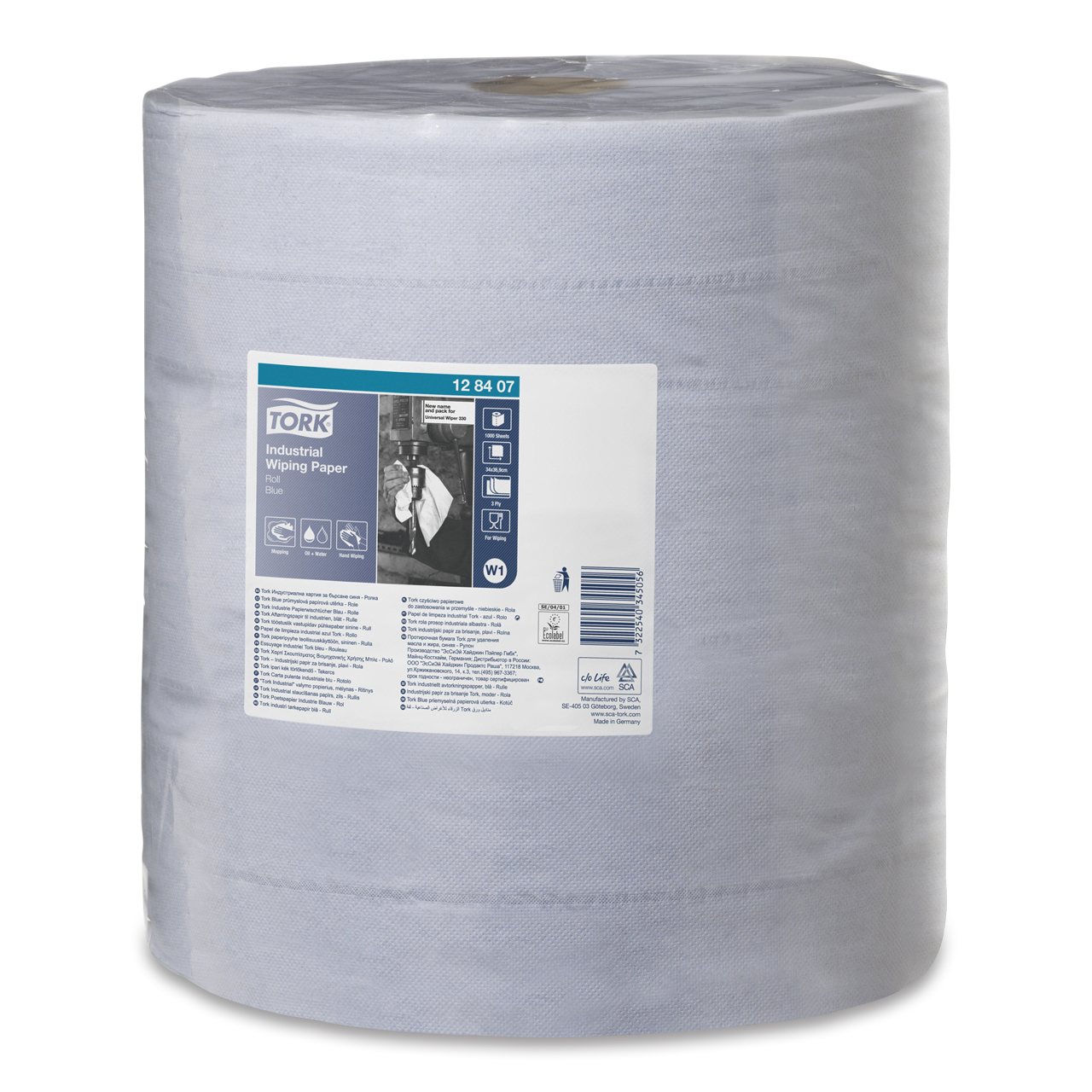 Tork Industrie Papierwischtücher blau W1 Tork Industrie Papierwischtücher blau W1