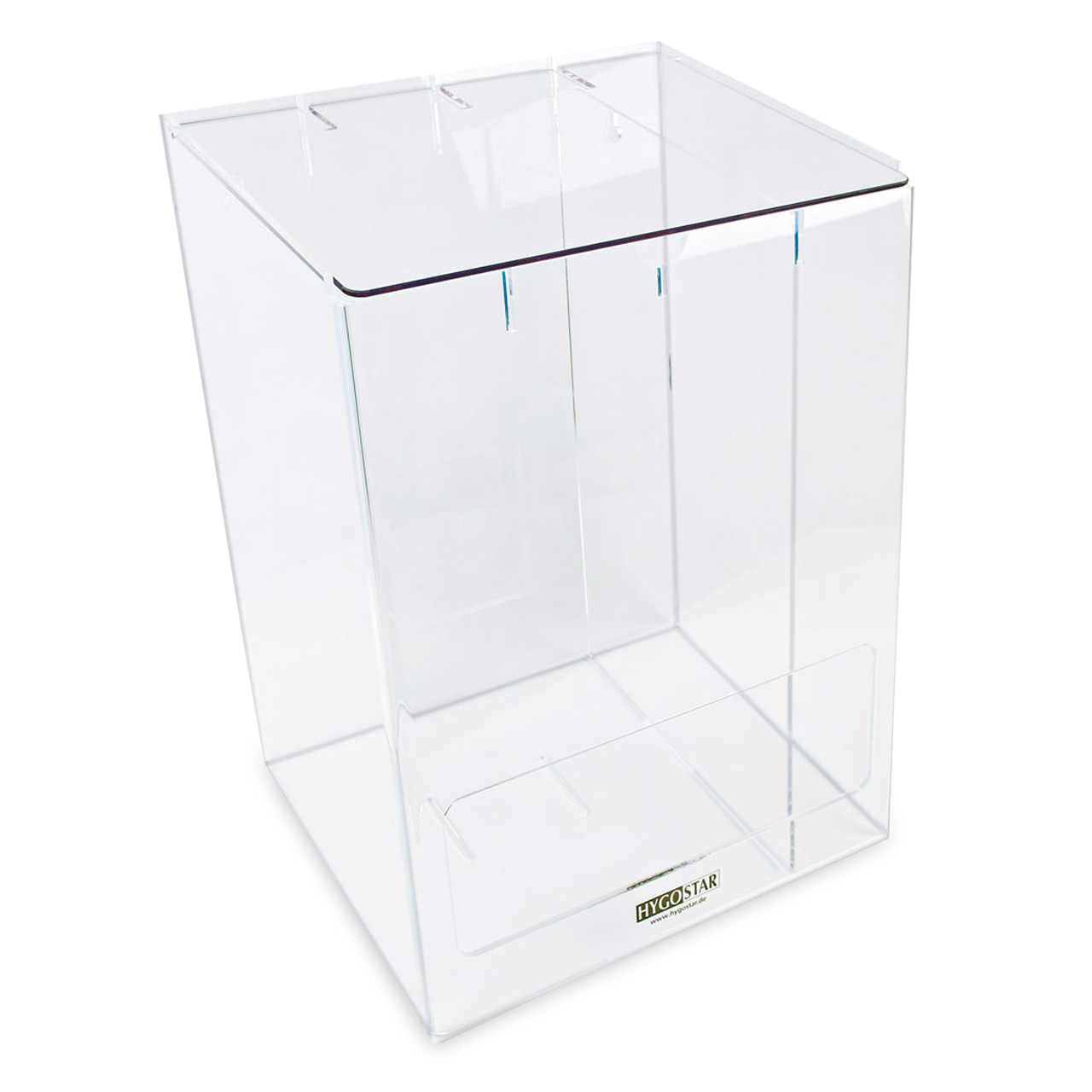 Acryl-Doppelspender für Einwegbekleidung Acryl-Doppelspender für Einwegbekleidung