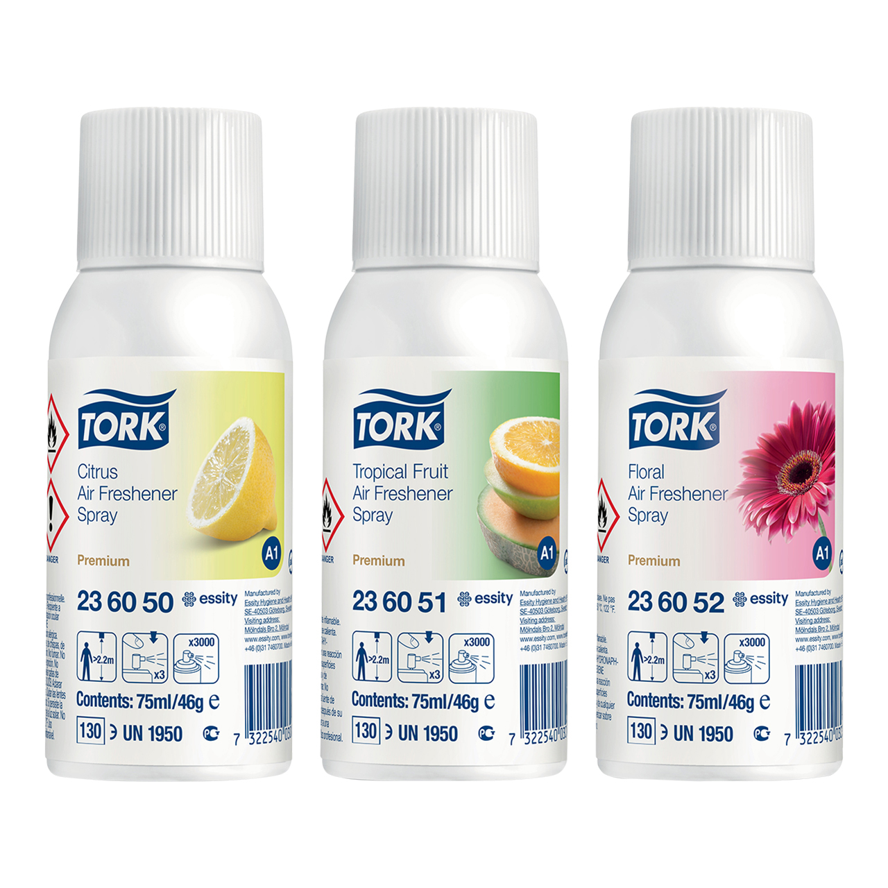Tork Lufterfrischer Spray Mixed Pack A1 Tork Lufterfrischer Spray Mixed Pack A1