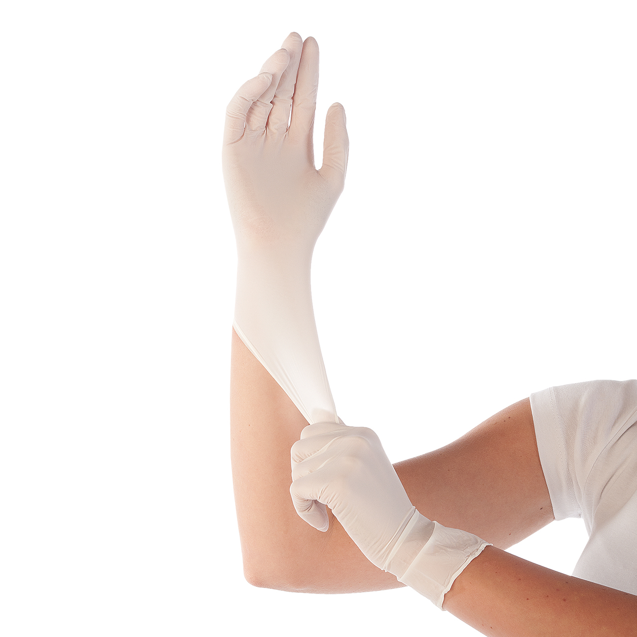 Nitril-Handschuhe Safe Super Stretch Weiss L