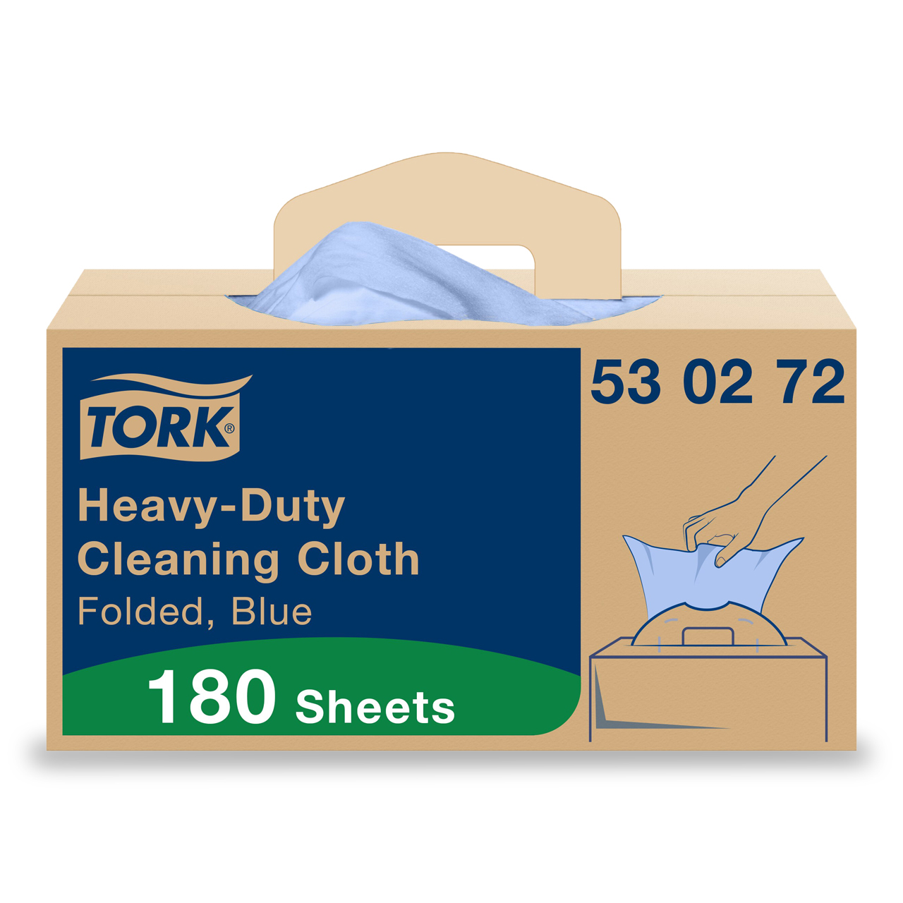 Tork Extra-Starke Reinigungstücher blau W7