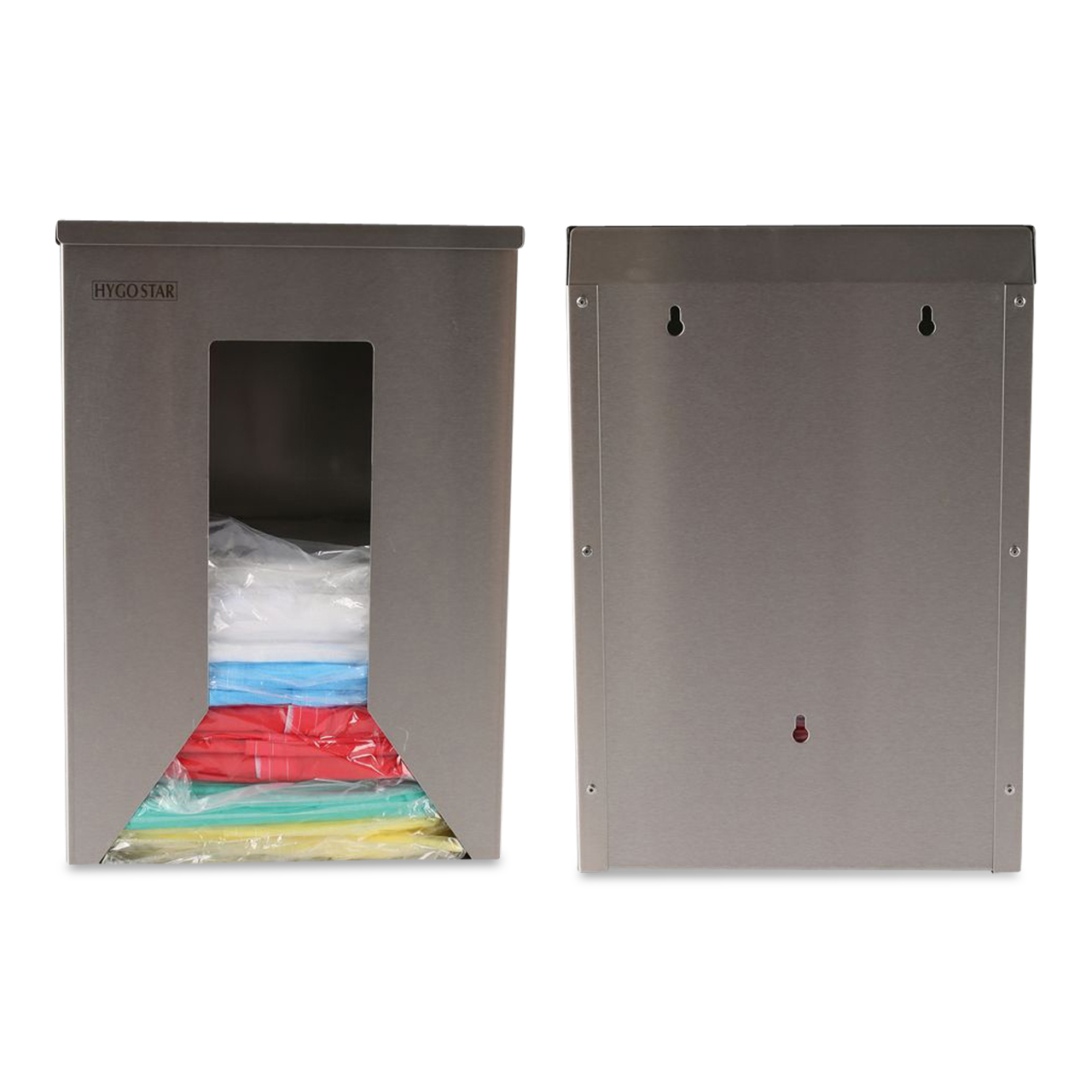 Spenderhalter für Besuchermäntel aus Edelstahl Spenderhalter für Besuchermäntel aus Edelstahl