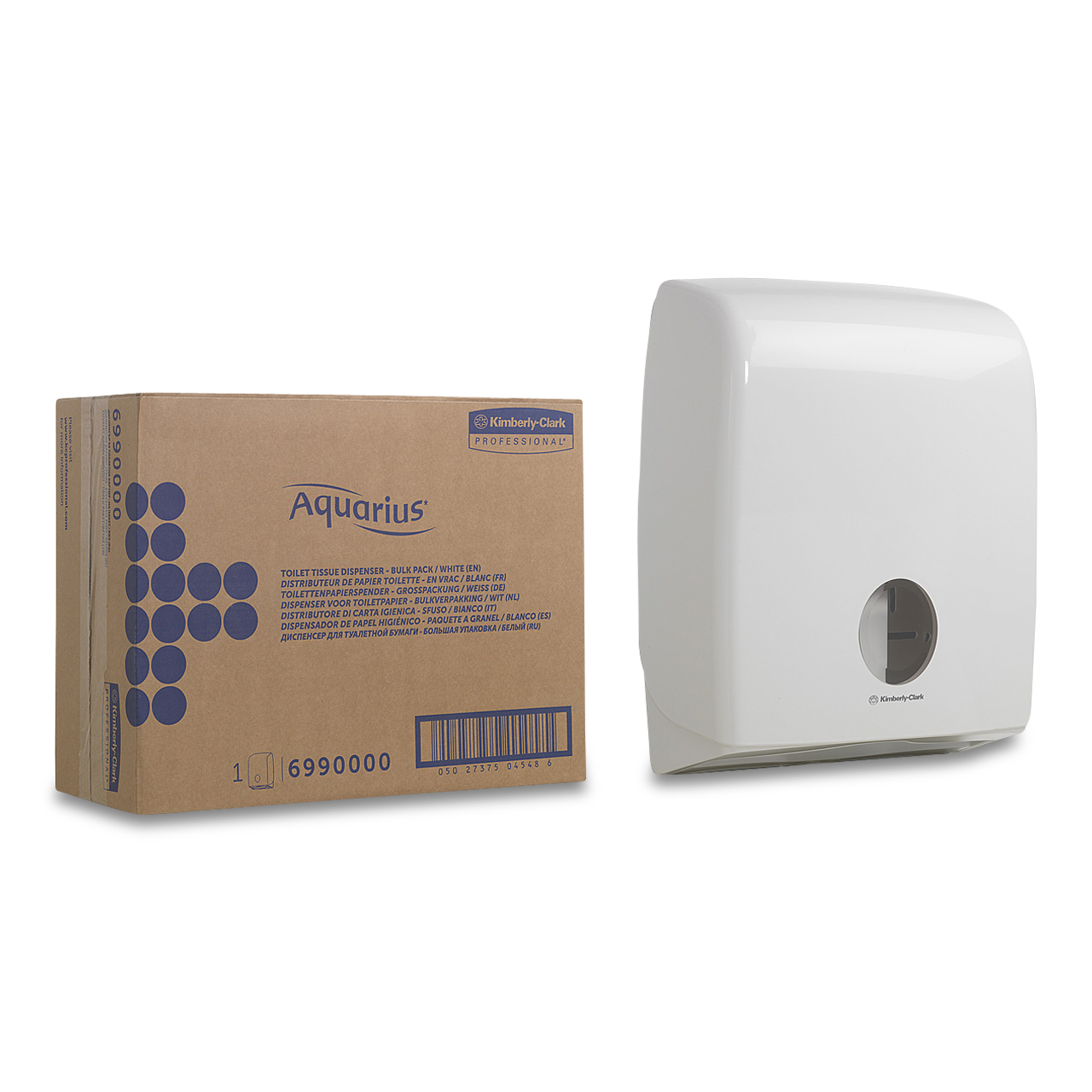 Aquarius™ Doppelspender WC-Papier - Einzelblatt