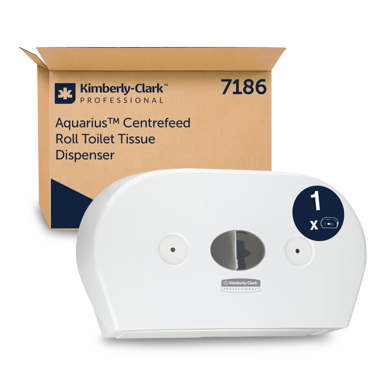 Aquarius™ Doppel-Spender WC-Papier mini  - Zentralentn.