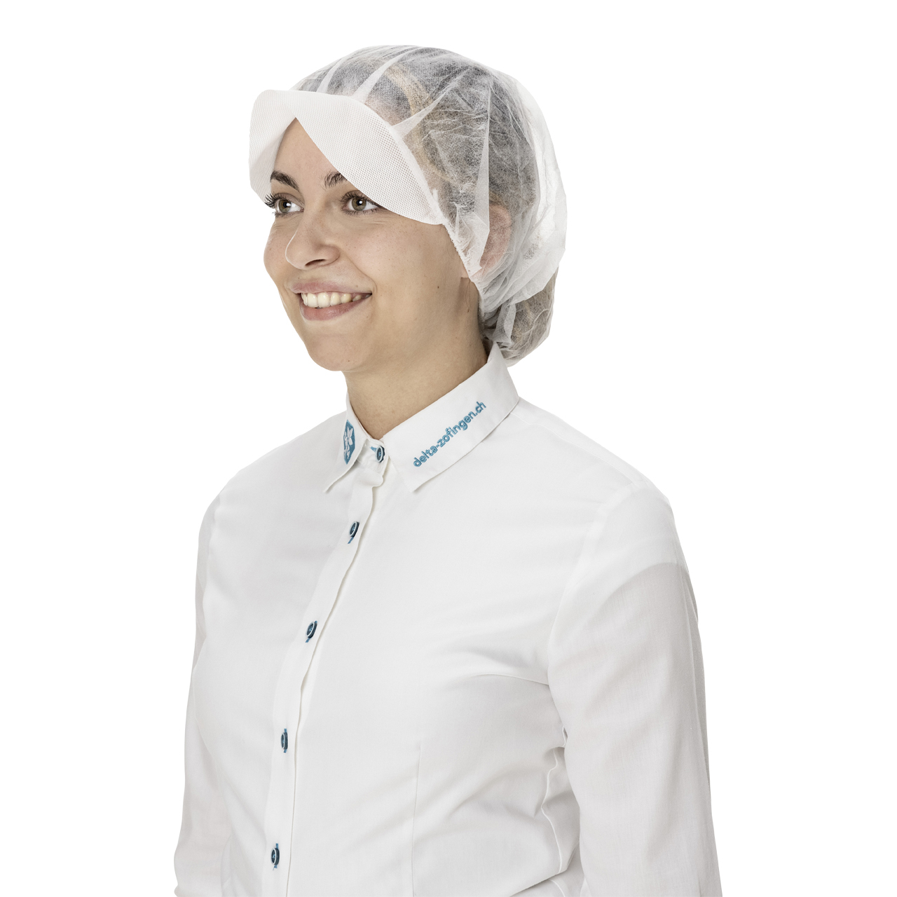 DELTASAFE® Baretthaube mit Schirm PP Weiss DELTASAFE® Baretthaube mit Schirm PP Weiss