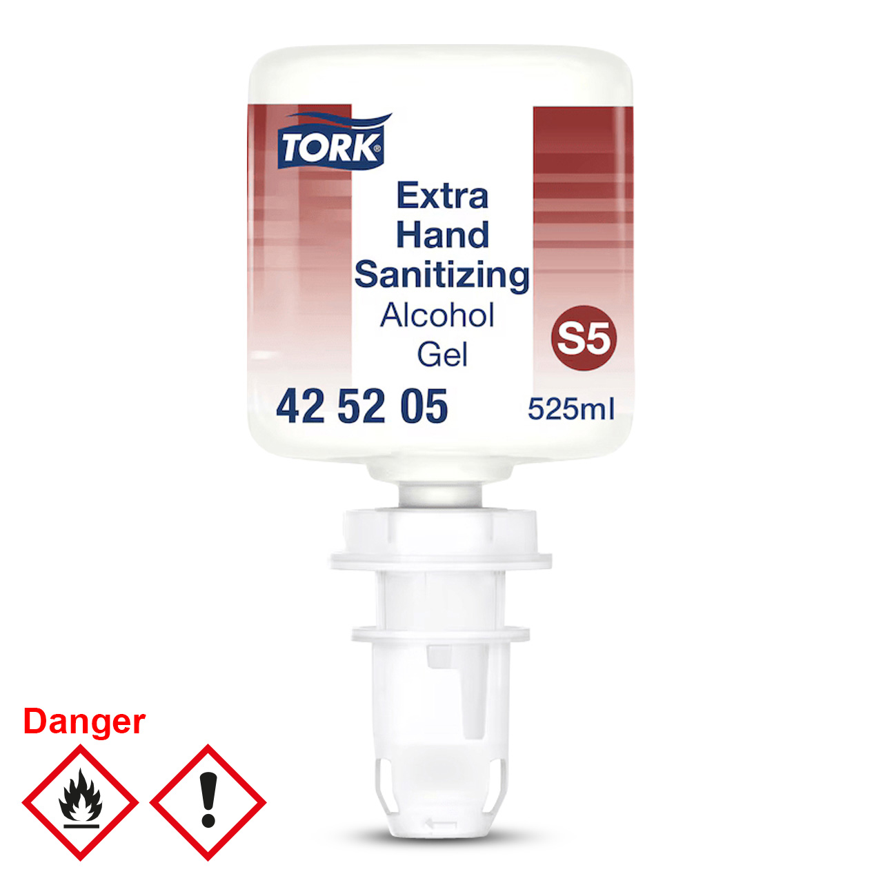 Tork Extra Desinfizierendes Hand Alkohol Gel Mini, 525 ml