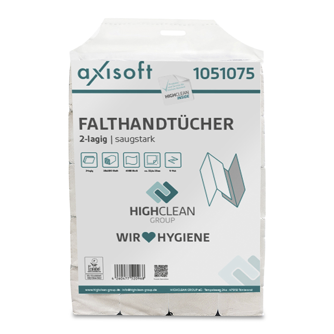 axisoft® Falthandtücher V2 Recycling  axisoft® Falthandtücher V2 Recycling
