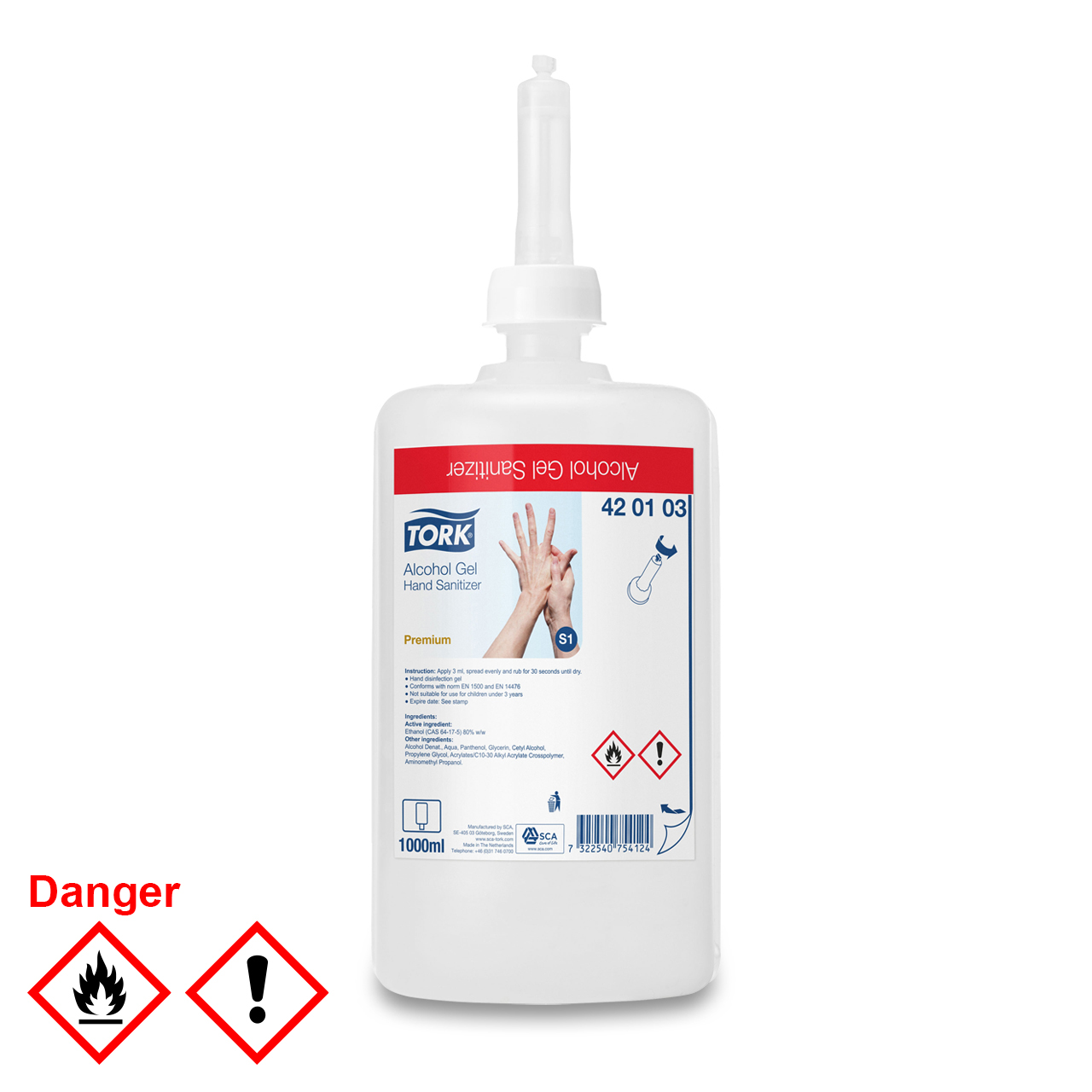 Tork Händedesinfektionsgel S1 Premium