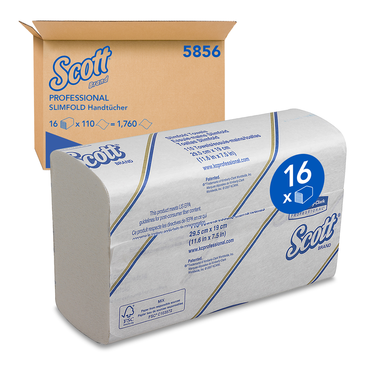 Scott® Slimfold™ Handtücher - Multifold