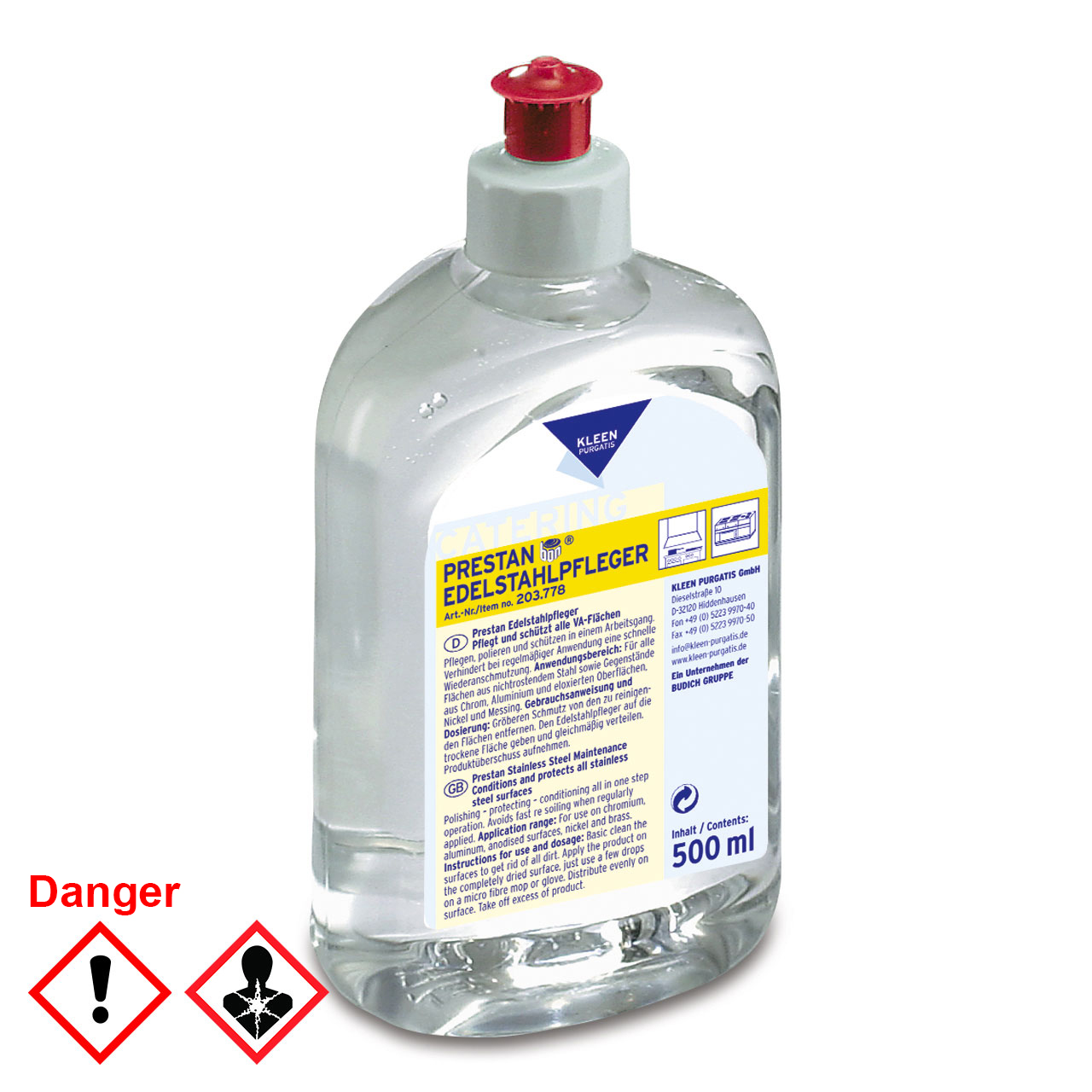 Prestan Edelstahlpfleger, 12x0.5 l Flasche Prestan Edelstahlpfleger, 12x0.5 l Flasche