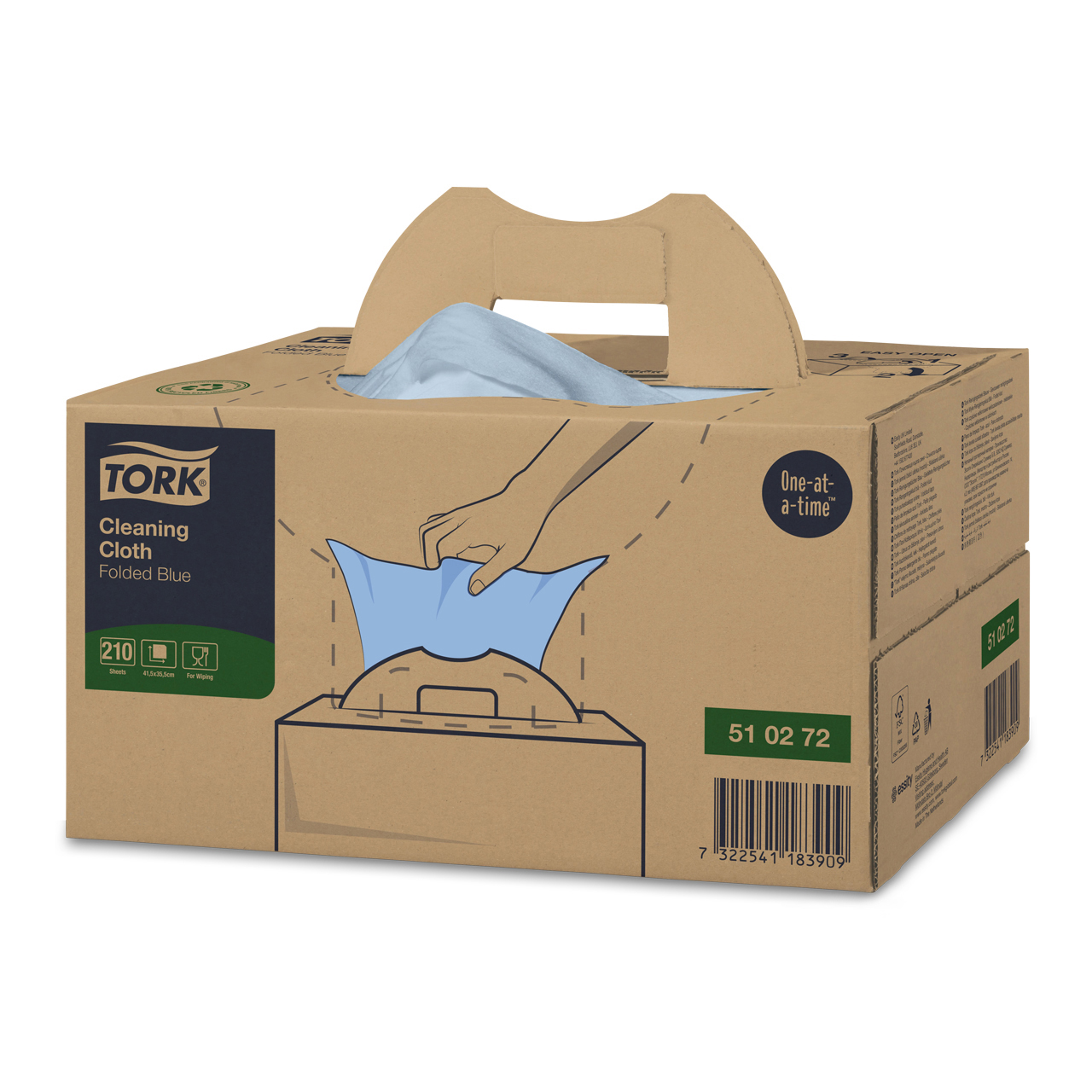 Tork Reinigungstücher, einzeln blau W7