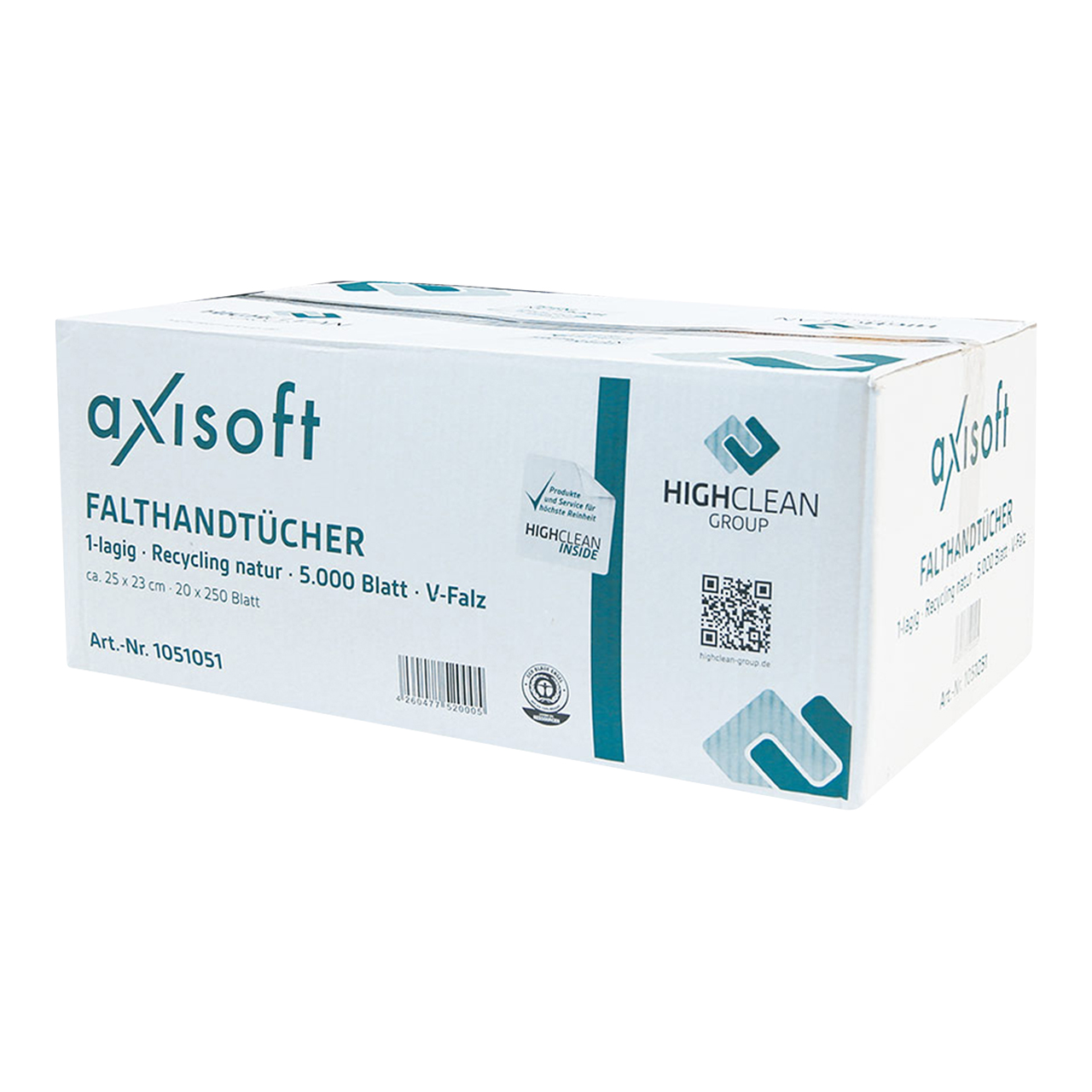 axisoft® Falthandtücher V1 Recycling