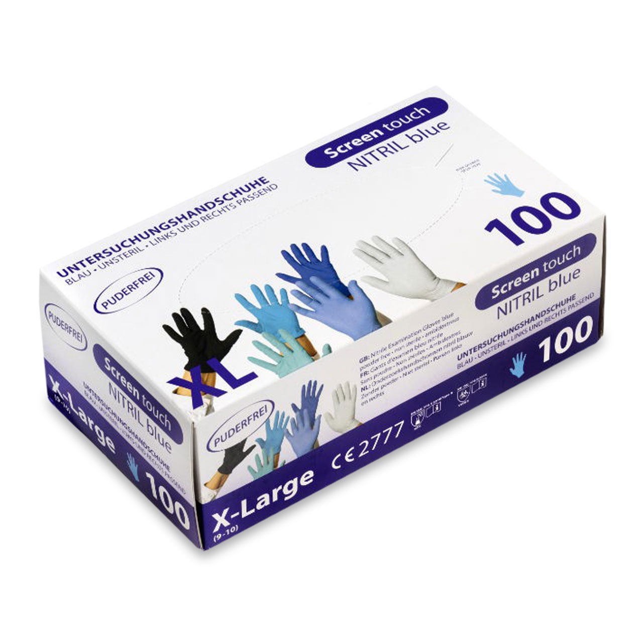 Top Glove Nitril Blue Screen Touch M Top Glove Nitril Blue Screen Touch M