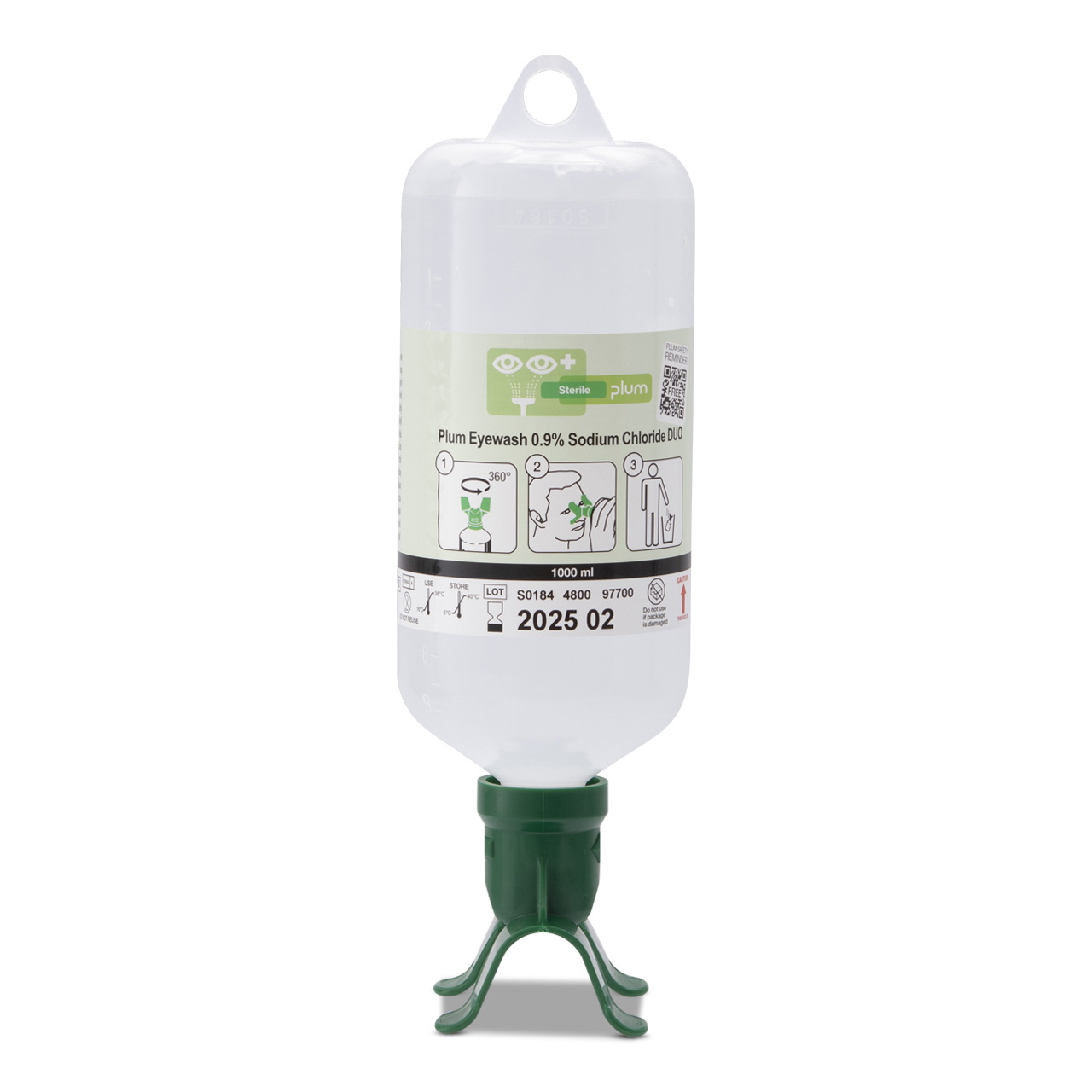 PLUM Augenspülflasche Duo NaCl 1000 ml