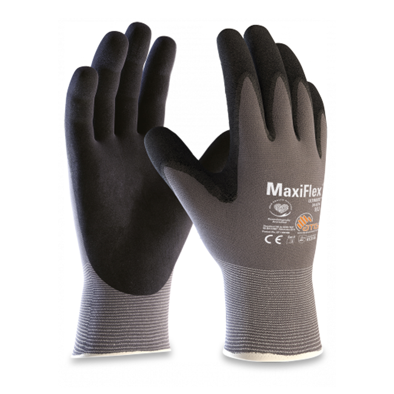 MaxiFlex Ultimate 34-874 Schwarz/Grau Gr. 11 (XXL)