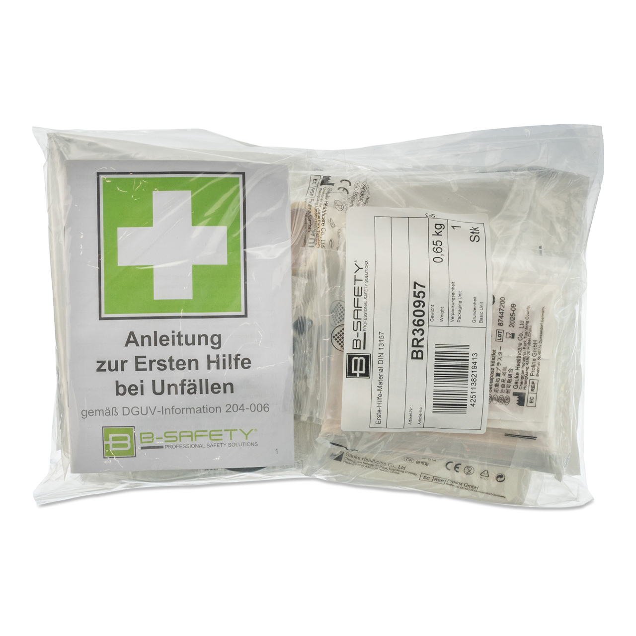 B-SAFETY Erste Hilfe Koffer DIN 13157 Nachfüllpackung