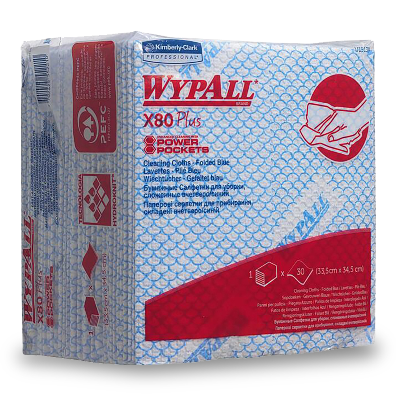 WypAll® X80 Wischtücher Plus - viertelgefaltet