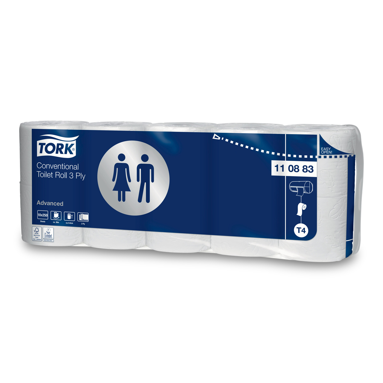 Tork extra weiches Kleinrollen ToPa – 3-lagig  T4