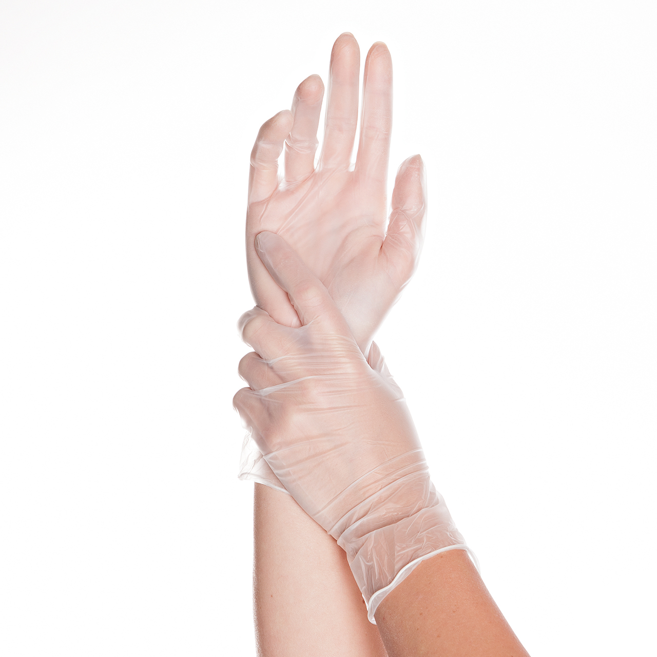 Vinyl-Handschuhe Ideal weiss S