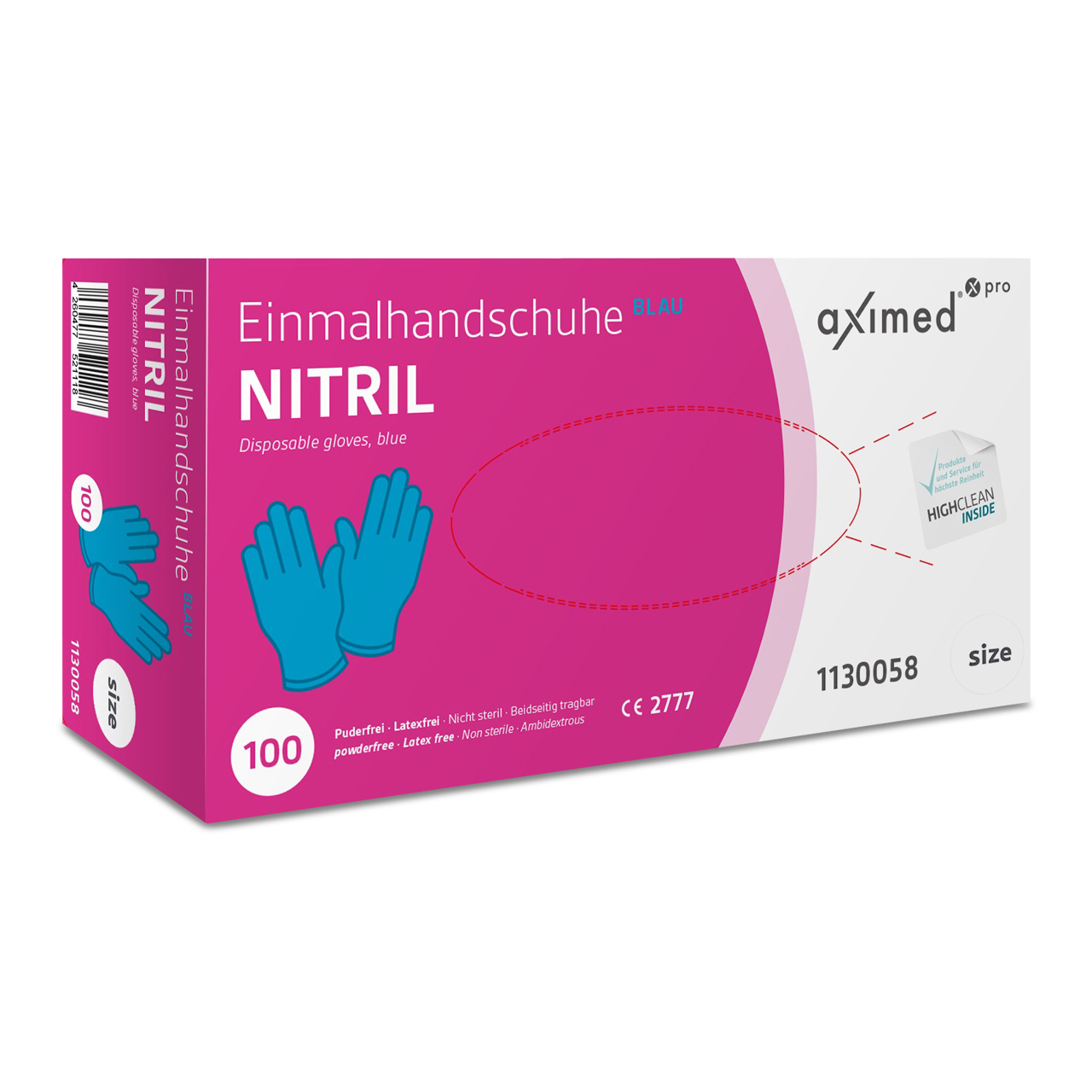 Aximed® pro Nitril-Handschuhe N35+ Blau S