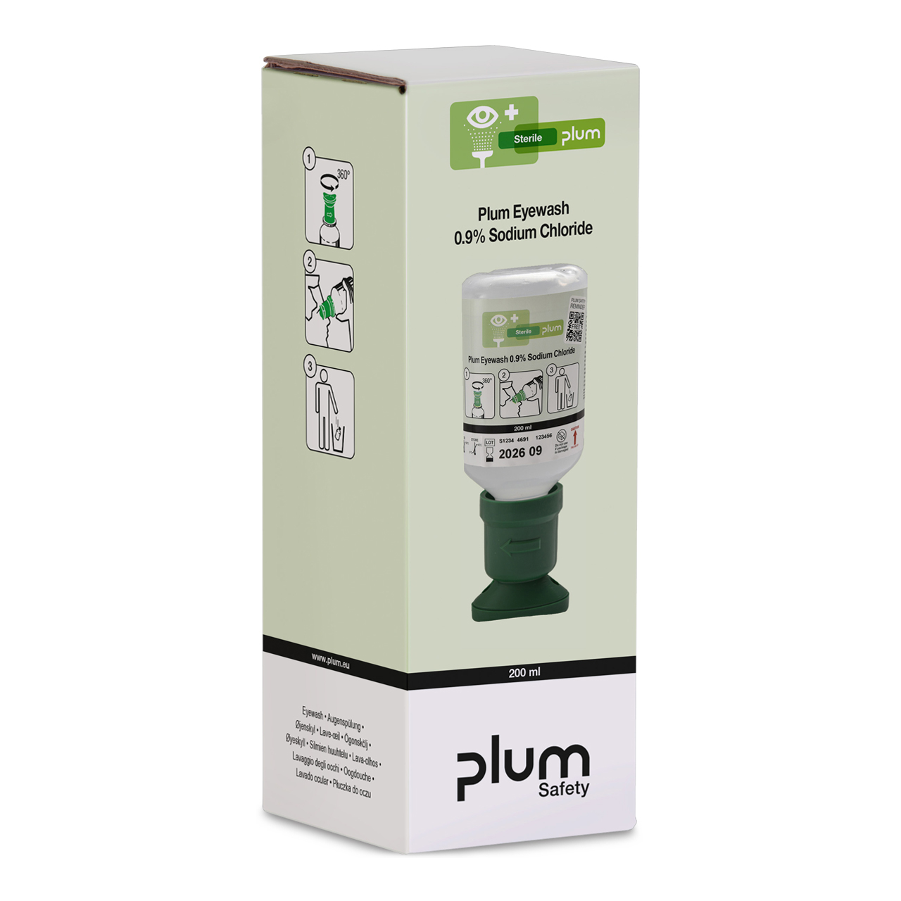 PLUM Augenspülflasche NaCl 200 ml Einzelkarton PLUM Augenspülflasche NaCl 200 ml Einzelkarton