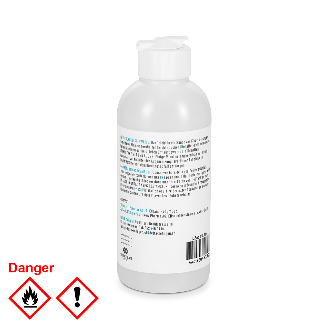 DELTACLEAN® Handdesinfektionsgel 200 ml