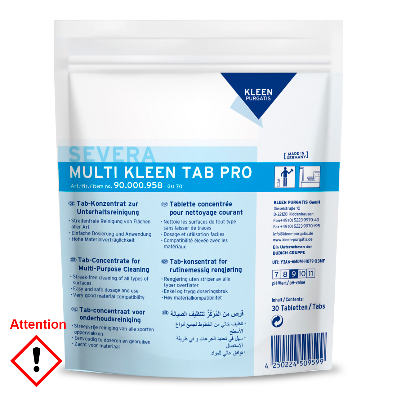 Severa Multi Kleen Tab Pro, 30 Tabs à 3 g Severa Multi Kleen Tab Pro, 30 Tabs à 3 g