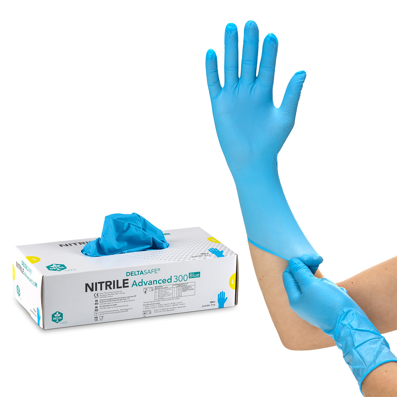 DELTASAFE® NITRILE Advanced 300 Blue, 300 mm, XL