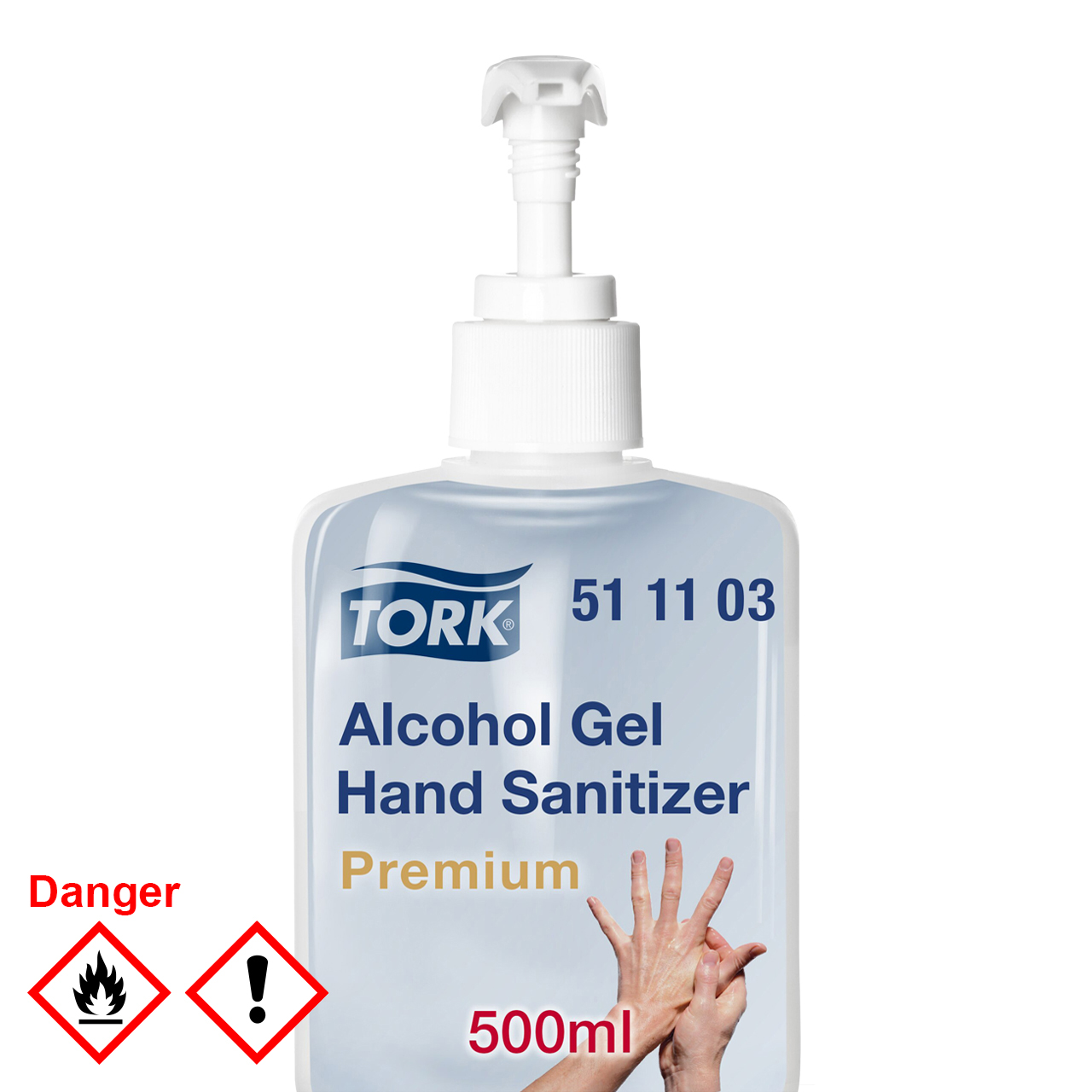 Tork Händedesinfektionsgel 500 ml (Biozidprodukt)