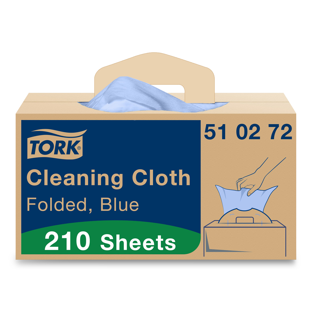 Tork Reinigungstücher, einzeln blau W7