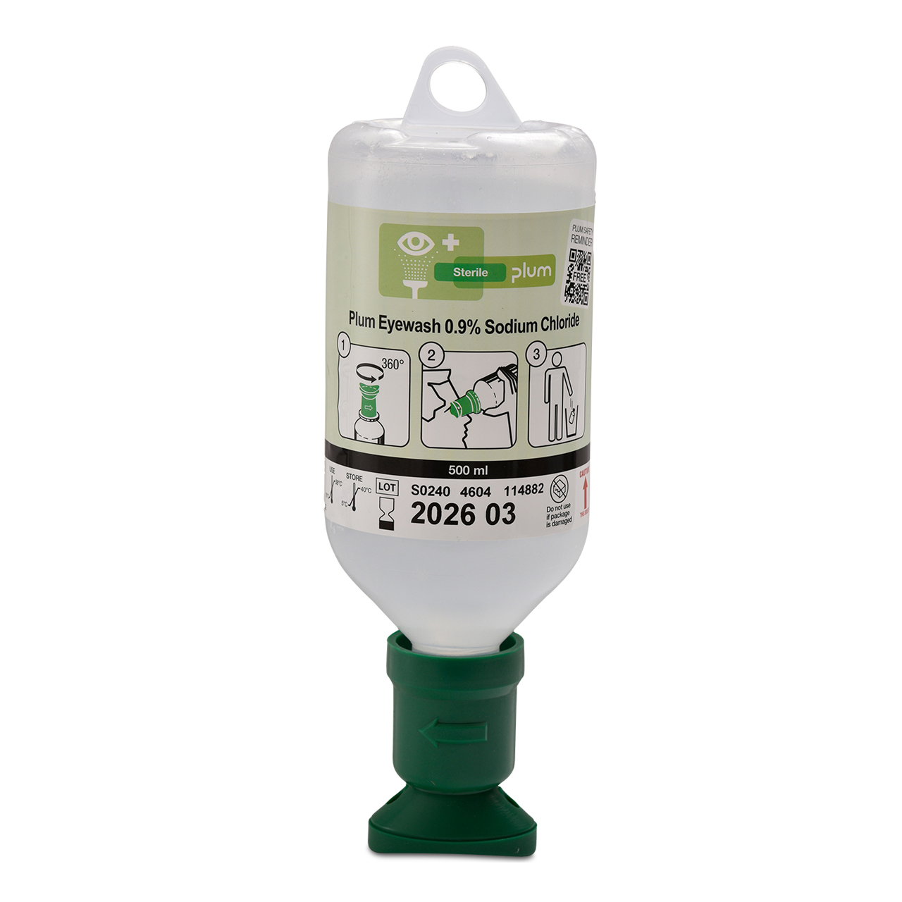 PLUM Augenspülflasche NaCl 500 ml