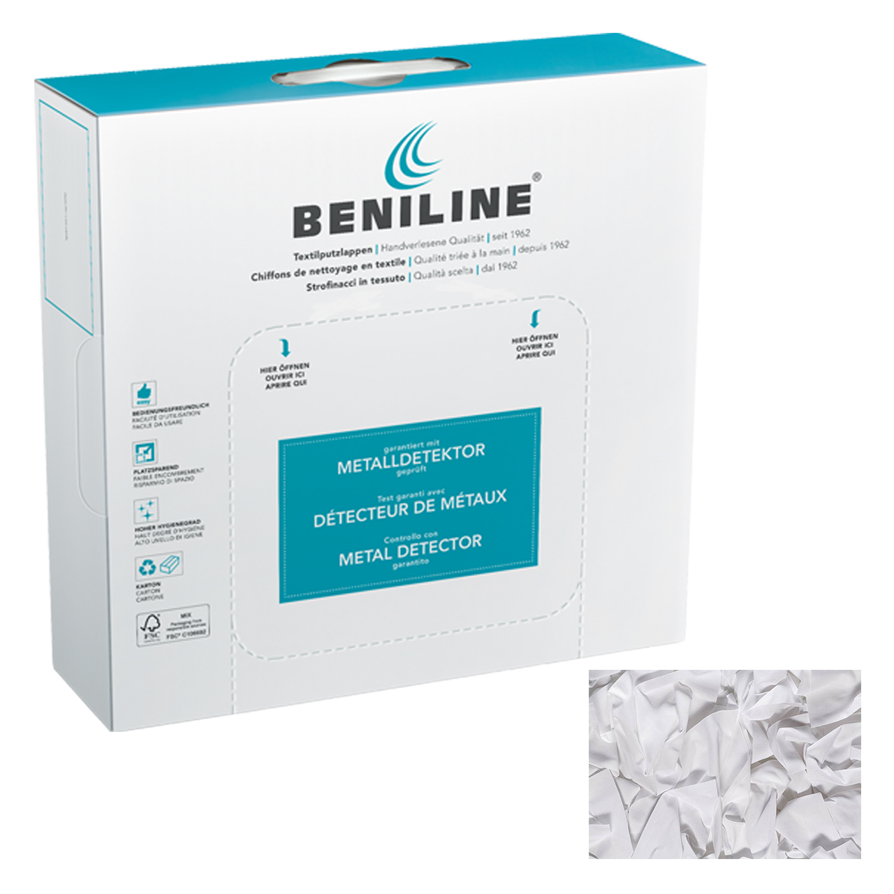 BENILINE® Putzlappen Bettwäsche Weiss