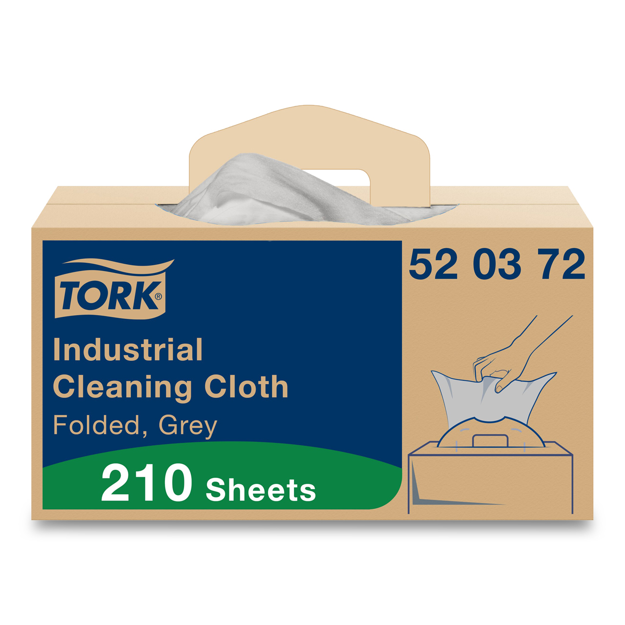 Tork Industrie-Reinigungstücher grau W7