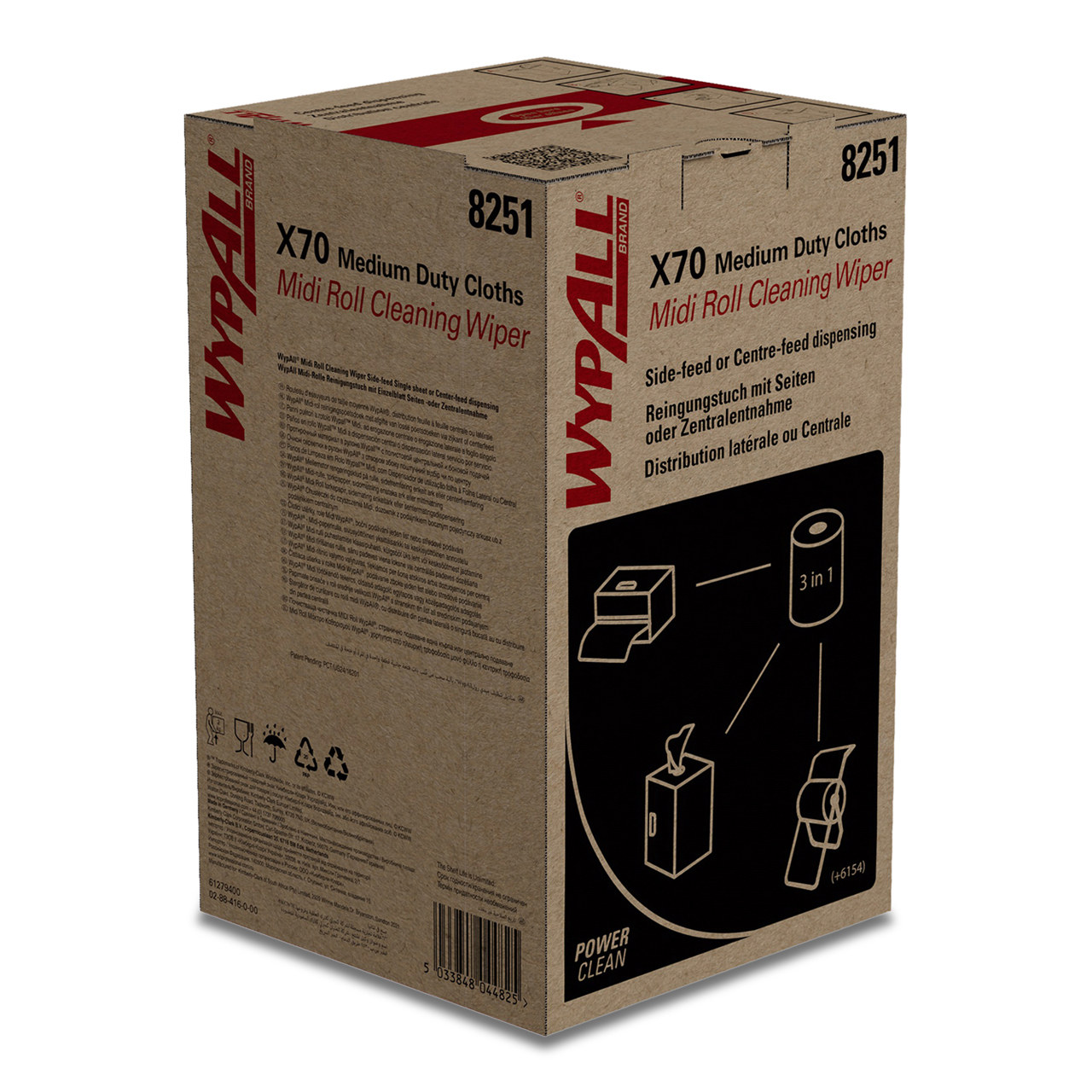 WypAll® X70 Wischtücher - Midi Roll / Blau
