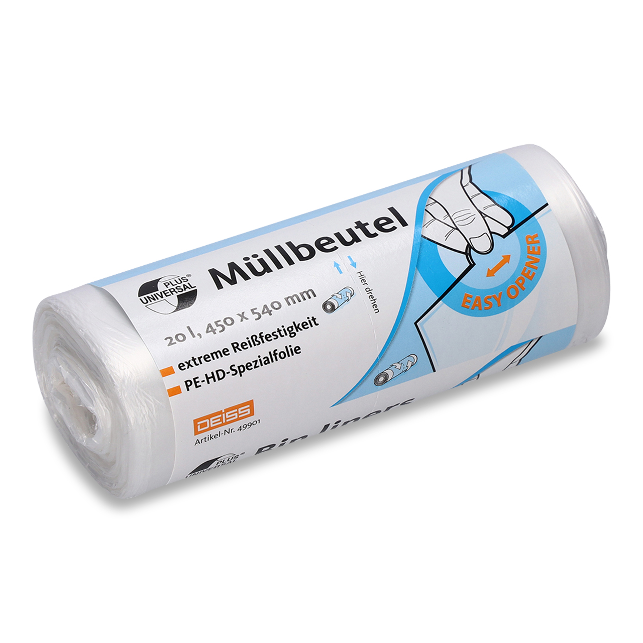Abfallbeutel 20l transparent