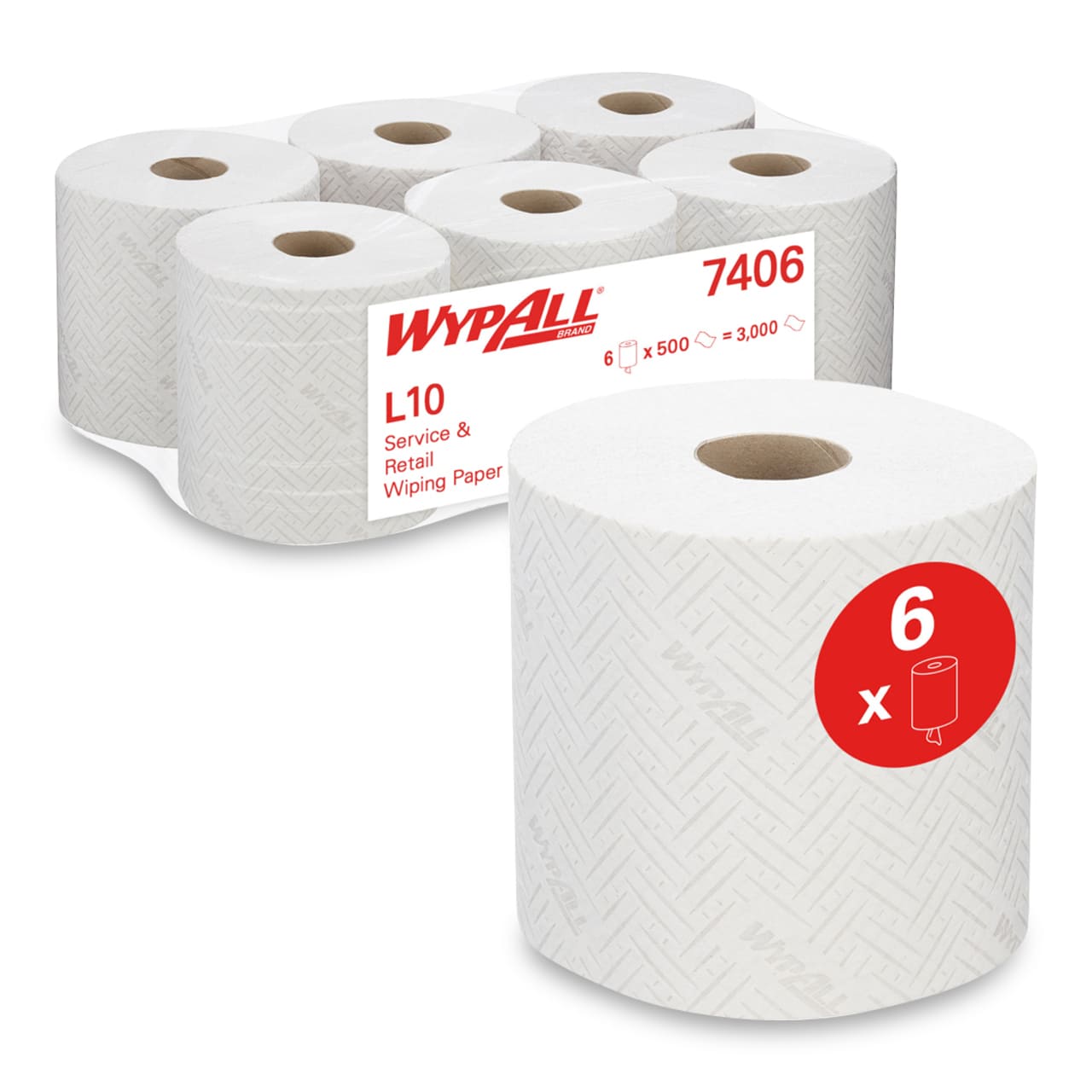 WypAll® L10 Wischtücher RCS & Reach Plus - Zentralentnahme