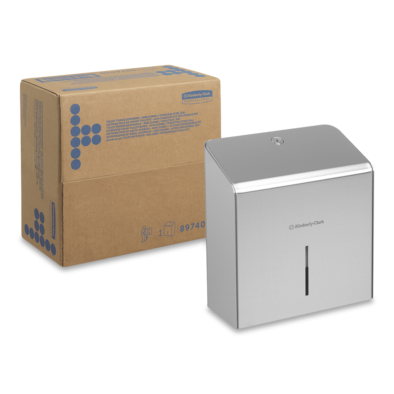 KC Prof Spender WC-Papier Edelstahl - Jumbo Rolle