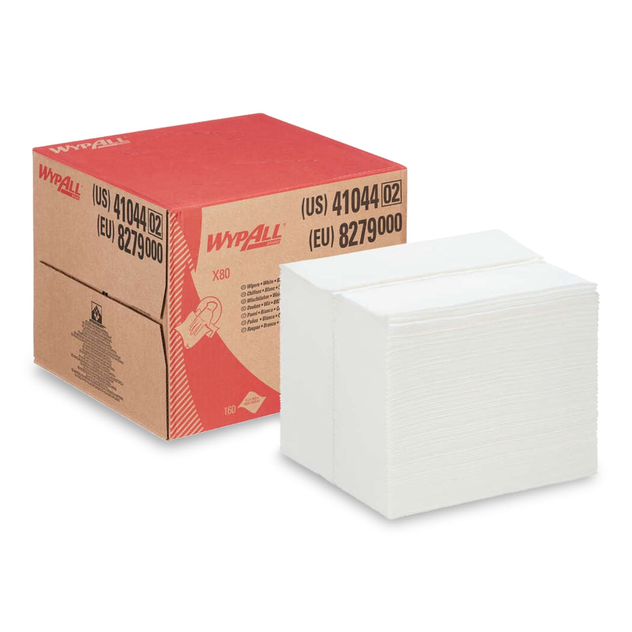 WypAll X80 Poetsdoeken 8294 - BRAG Box Met 160 Sterke Absorberende Doeken