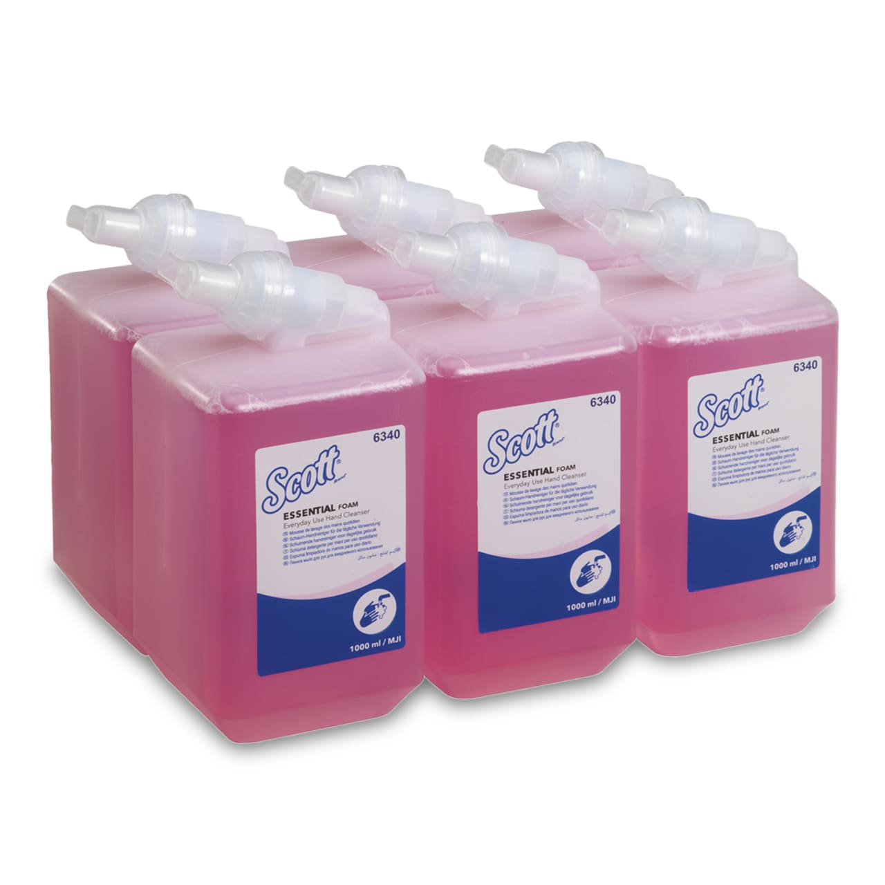 Scott Essential Schaum-Seife 6340 – Parfümierte Handseife Im 1-Liter-Spender, Blumiger Duft, Für Stark Frequentierte Waschräume Hautneutrale Seife